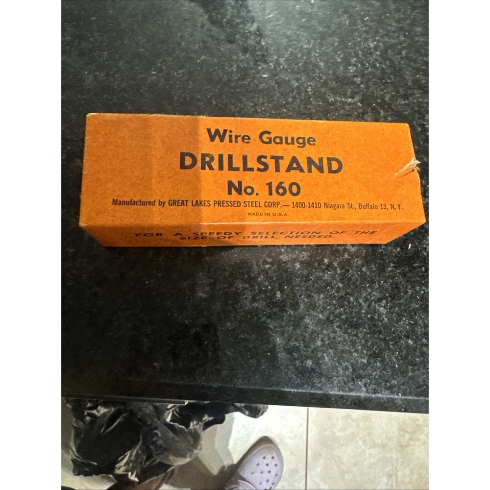 Vintage drill bit holder. New old stock still in box. Holds 60- wire gauge 1-60